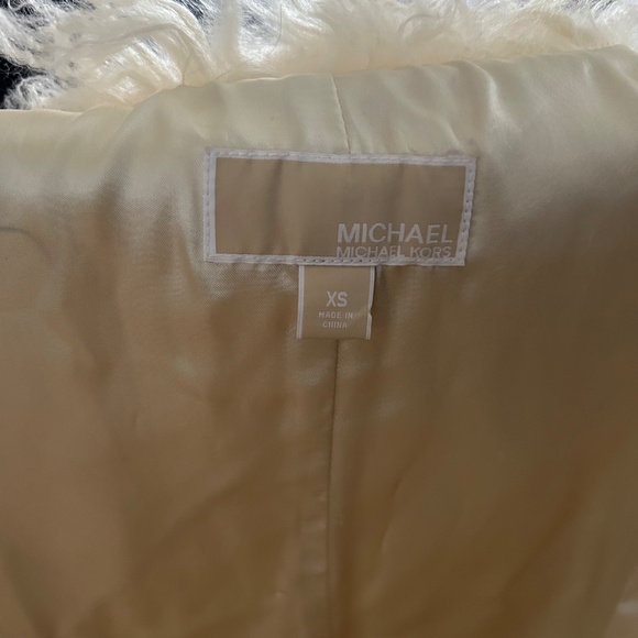 Michael Kors Women's 100% Mongolian Lamb fur  Cropped Vest XS - Picture 5 of 6